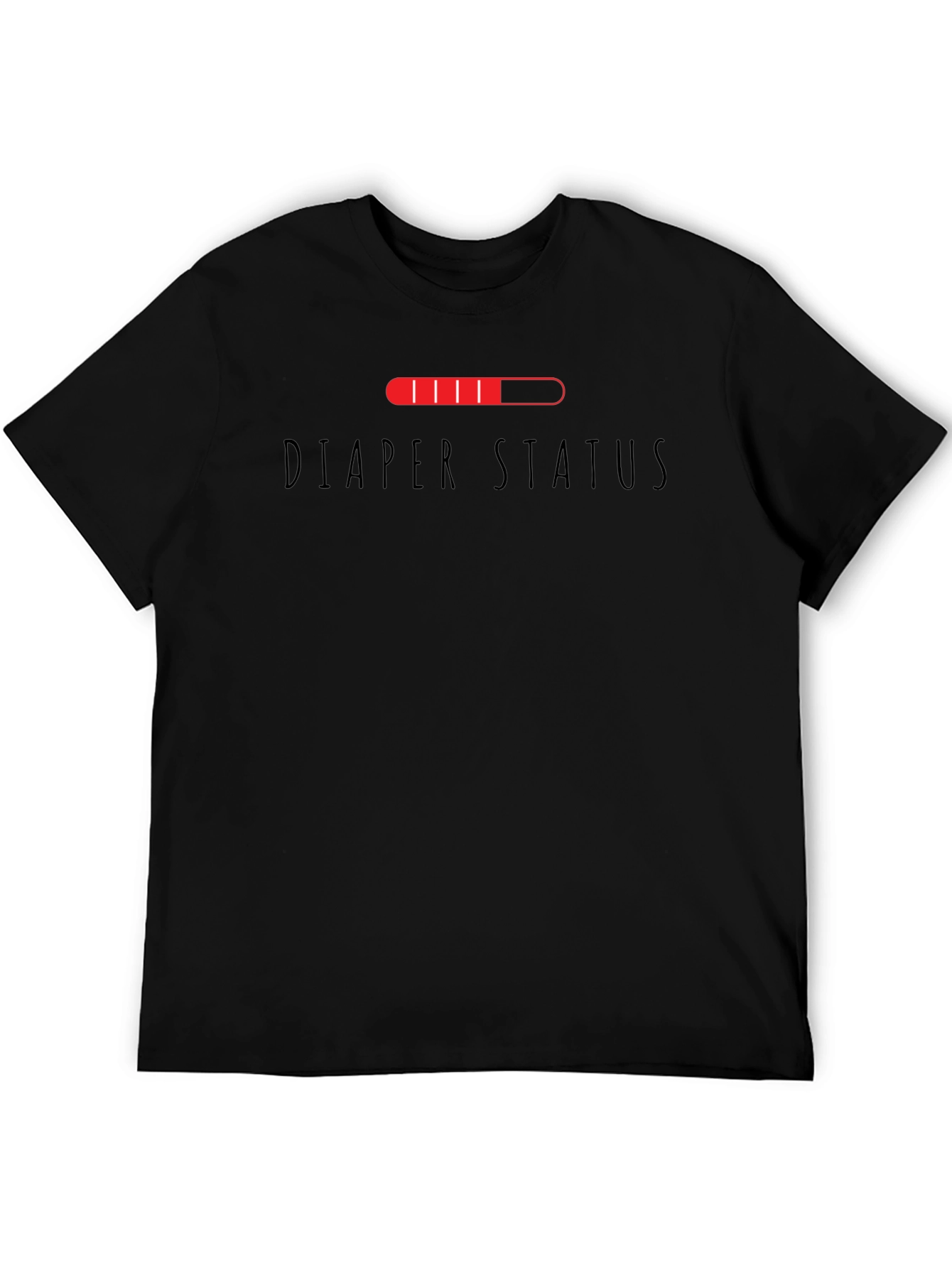Diaper Status Funny Graphic Mens T-Shirt
