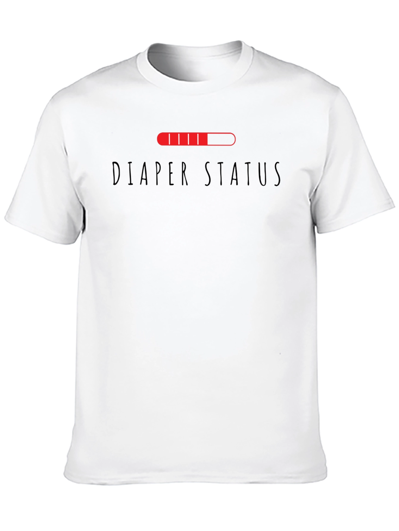 Diaper Status Funny Graphic Mens T-Shirt