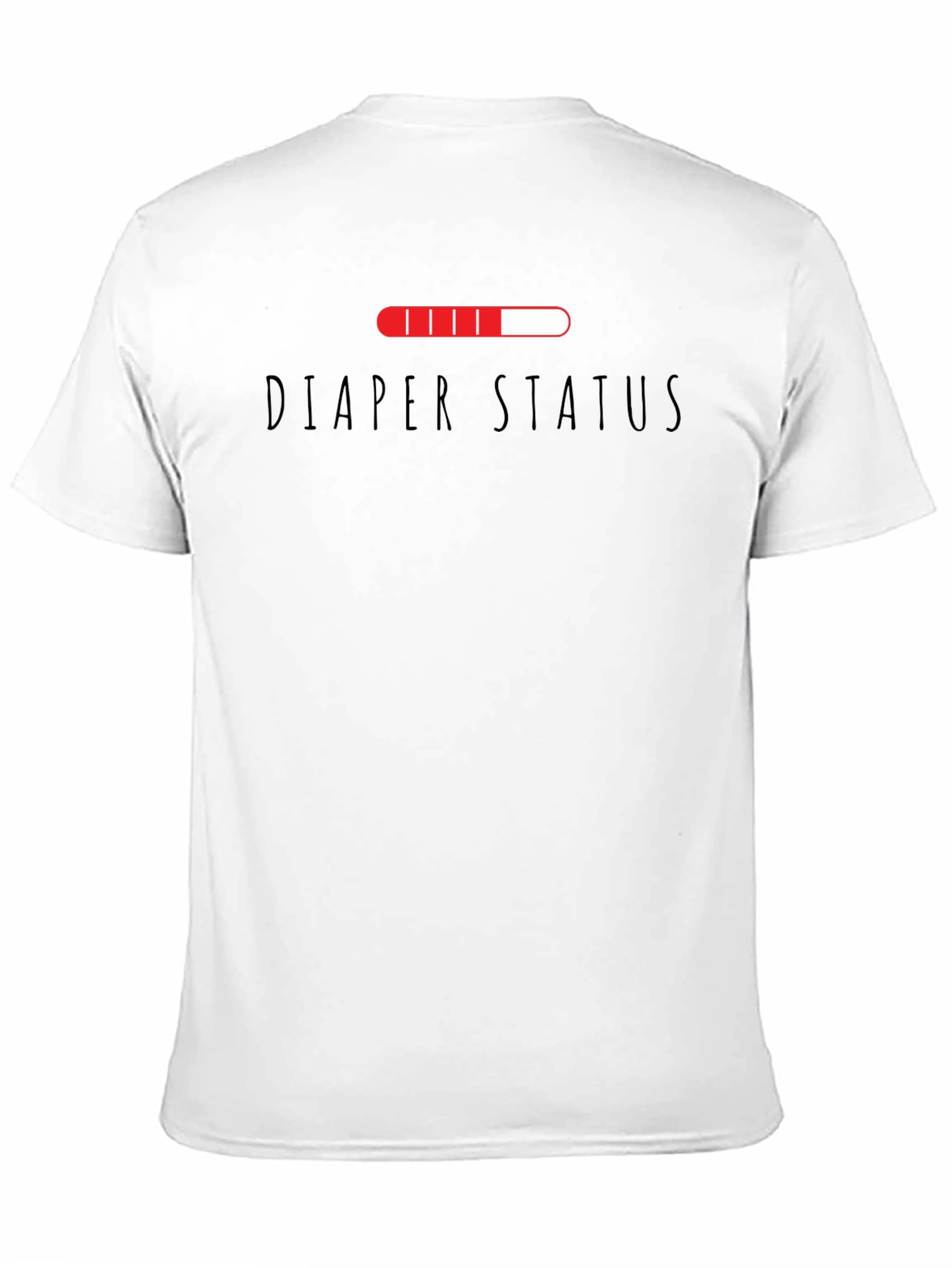 Diaper Status Funny Graphic Mens T-Shirt