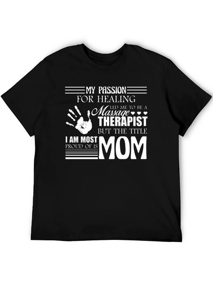 Massage Therapist Mom Graphic T-Shirt