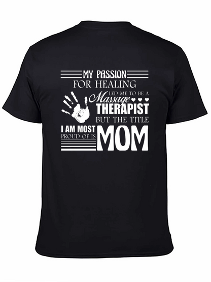 Massage Therapist Mom Graphic T-Shirt