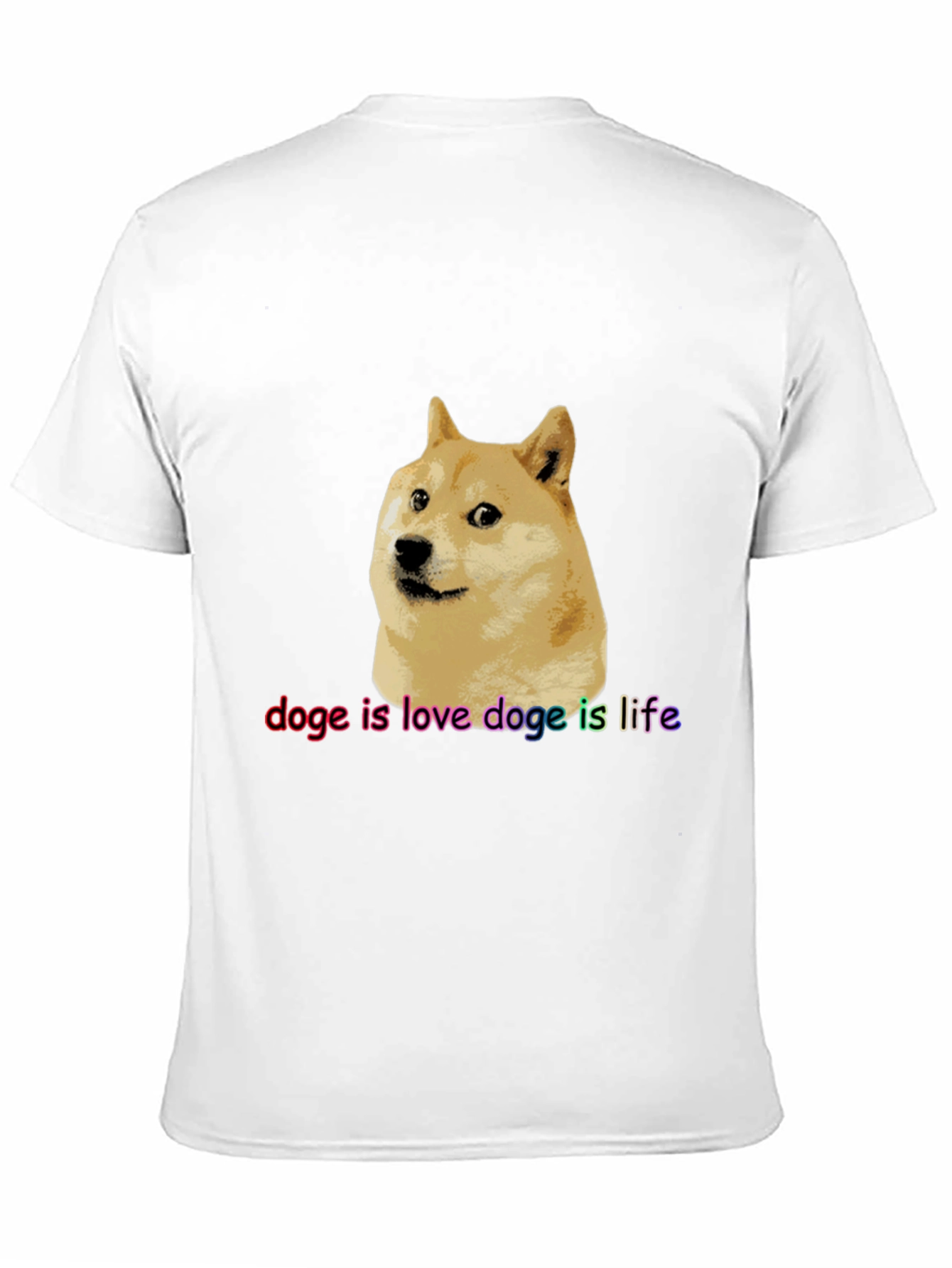 Doge is Love Doge is Life Black T-Shirt