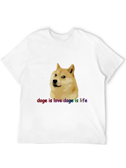 Doge is Love Doge is Life Black T-Shirt