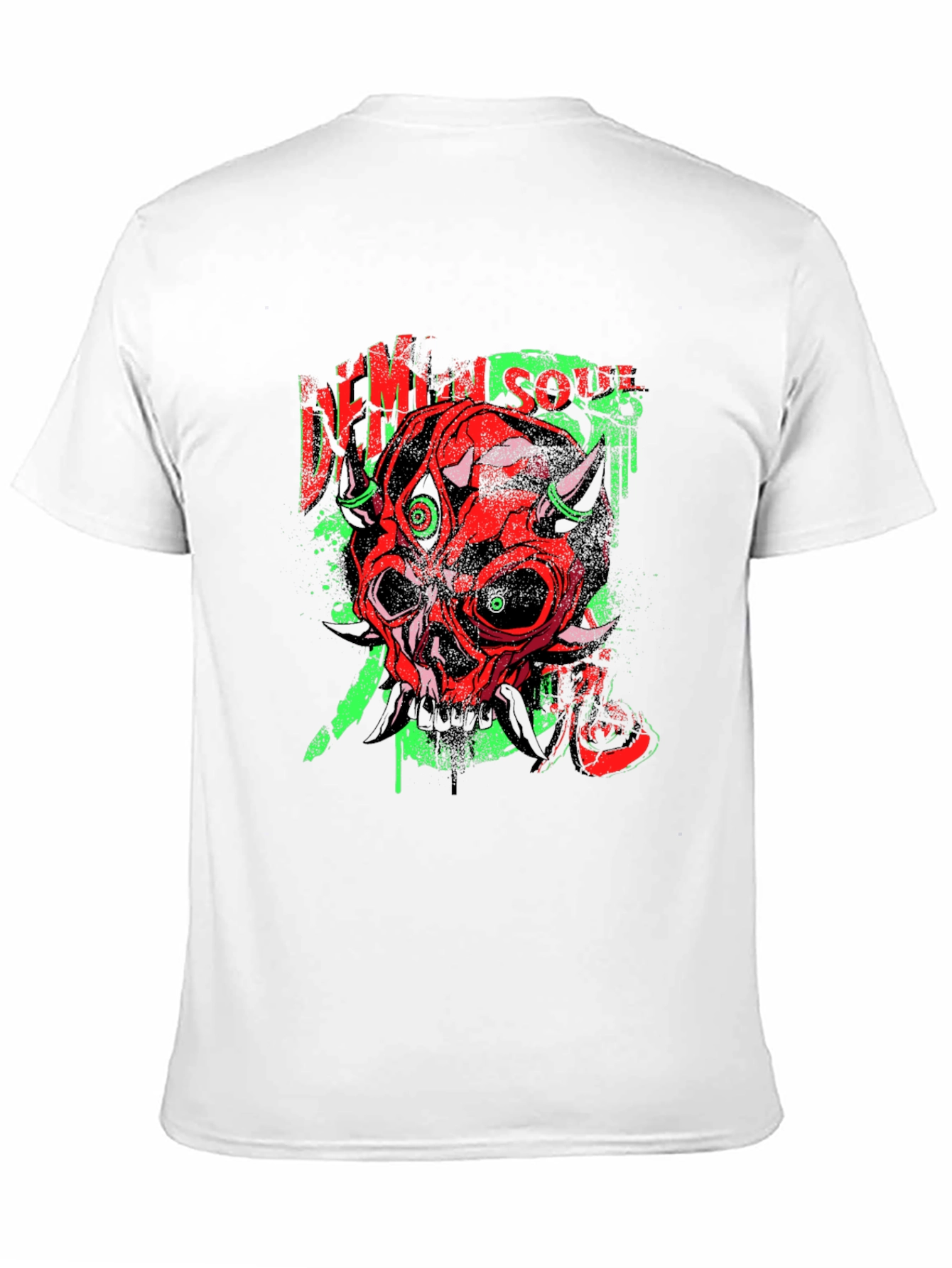 Demon Soul Graphic Tee - Unique Skull Design