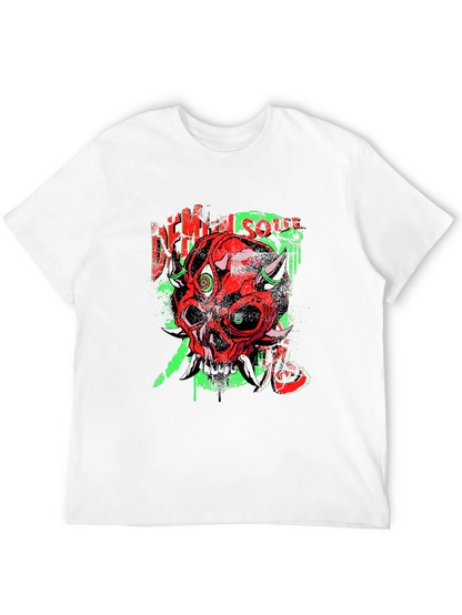 Demon Soul Graphic Tee - Unique Skull Design