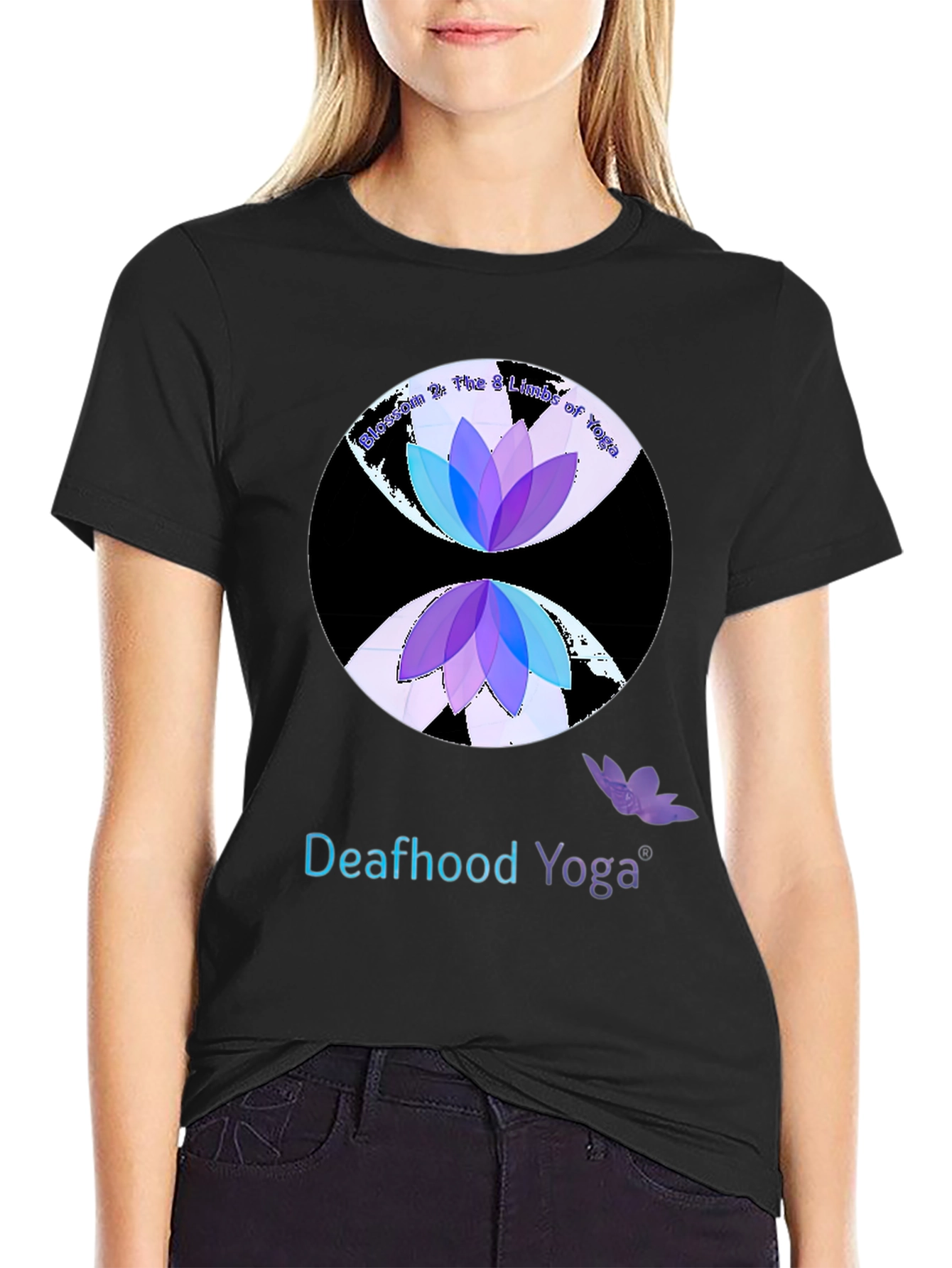 Deafhood Yoga Blossom Tee