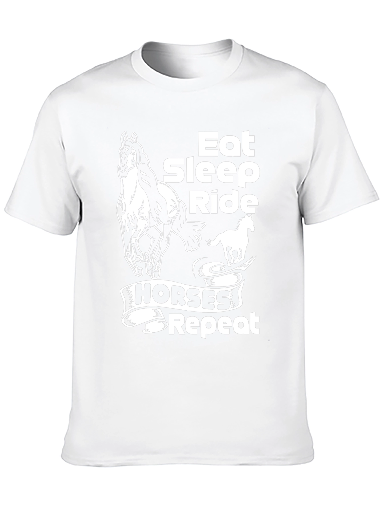 Eat Sleep Ride Horses Repeat T-Shirt
