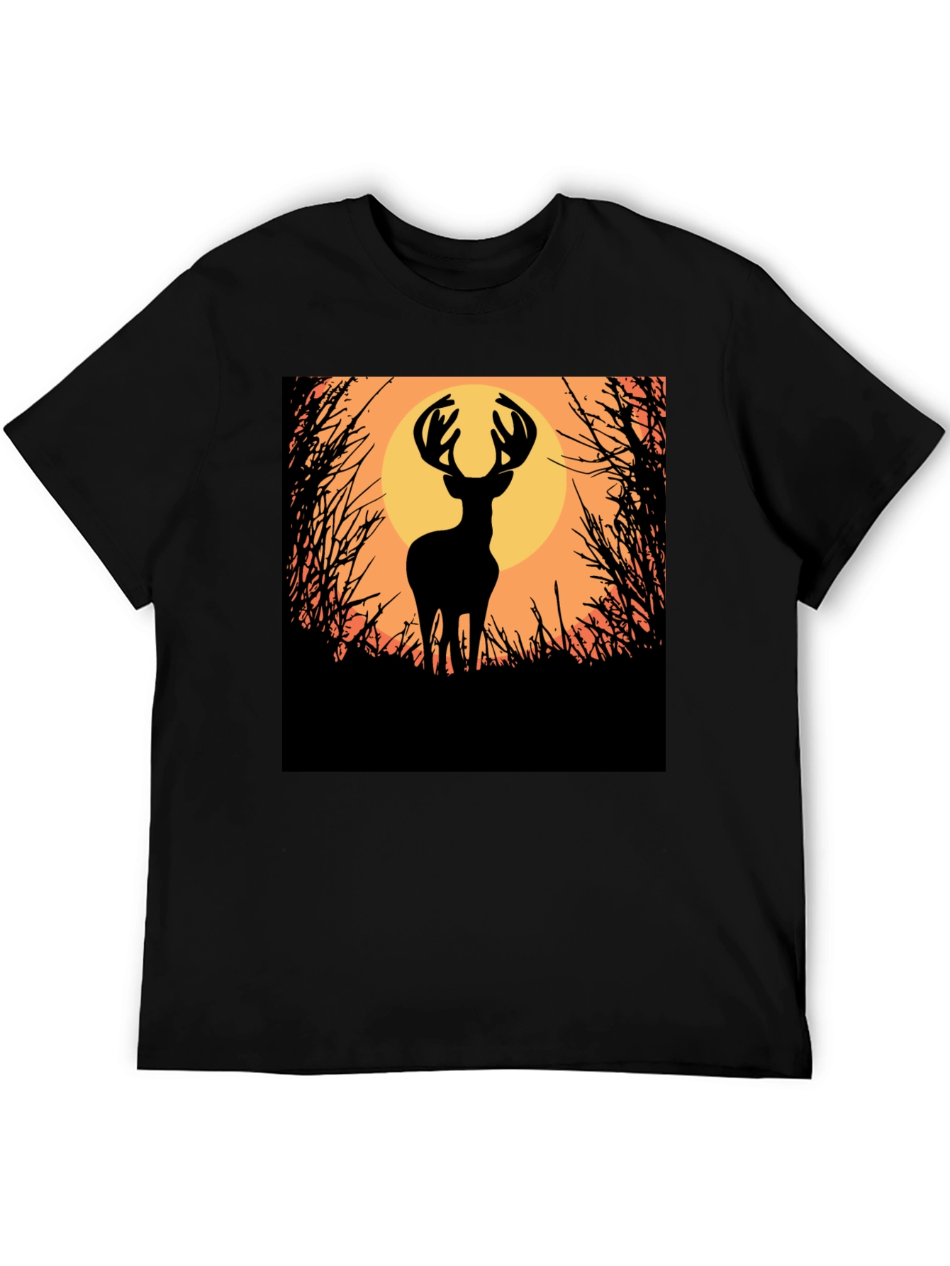 Deer Silhouette Graphic Tee - Nature Inspired Apparel