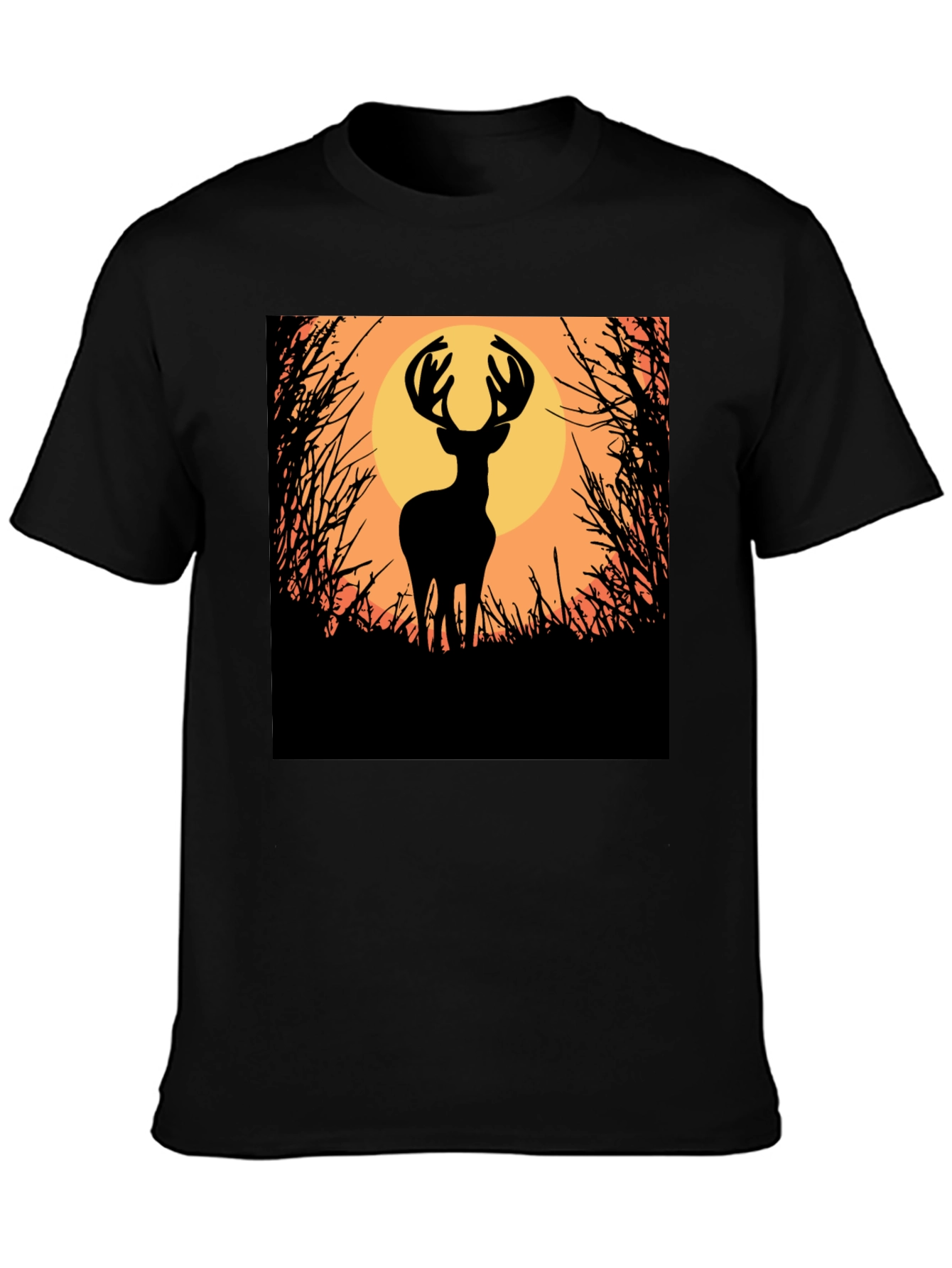 Deer Silhouette Graphic Tee - Nature Inspired Apparel