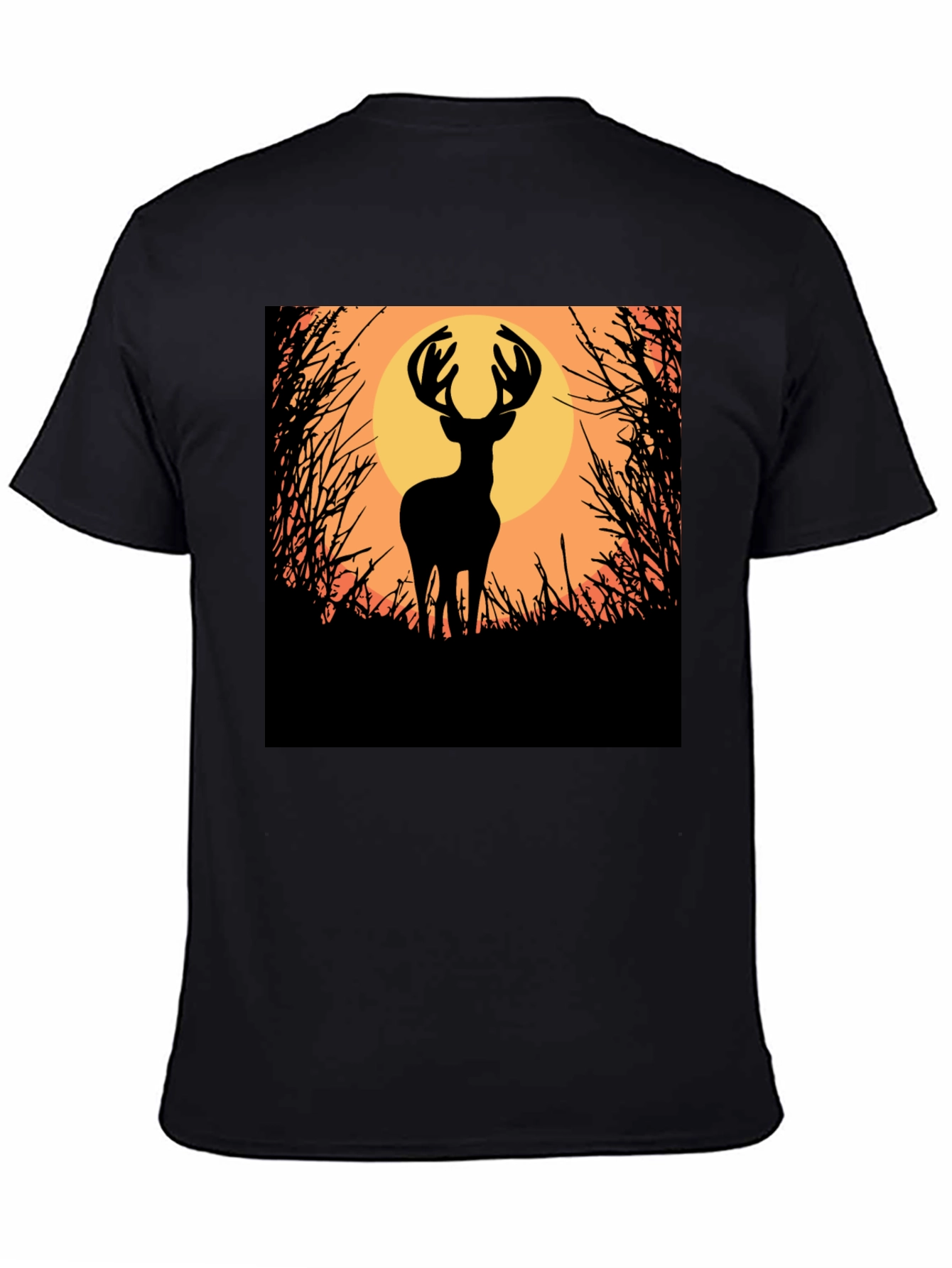 Deer Silhouette Graphic Tee - Nature Inspired Apparel