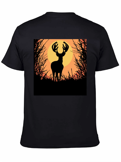 Deer Silhouette Graphic Tee - Nature Inspired Apparel