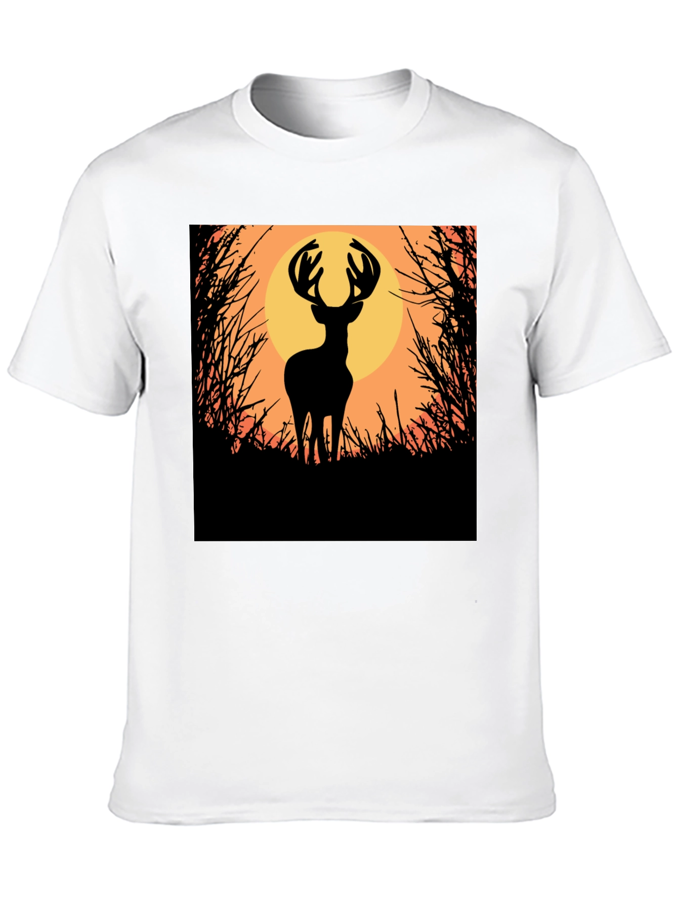 Deer Silhouette Graphic Tee - Nature Inspired Apparel