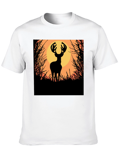 Deer Silhouette Graphic Tee - Nature Inspired Apparel