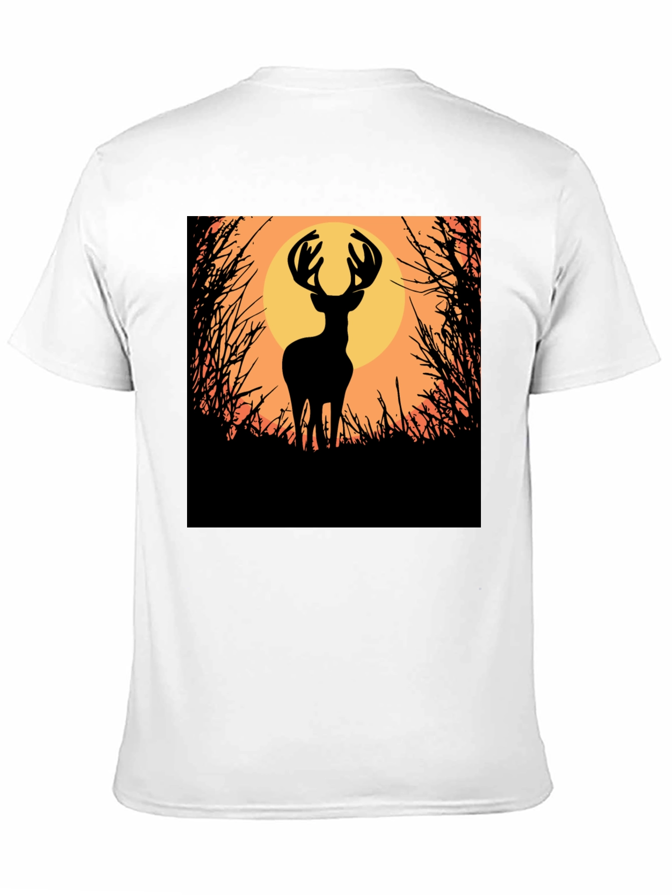 Deer Silhouette Graphic Tee - Nature Inspired Apparel