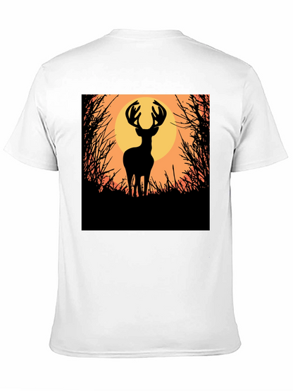 Deer Silhouette Graphic Tee - Nature Inspired Apparel
