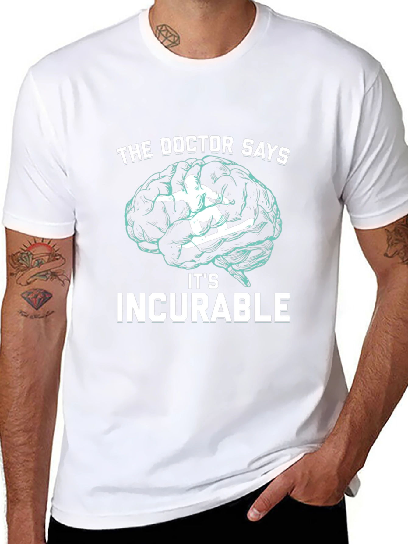 Incurable Snowboarding Brain T-Shirt