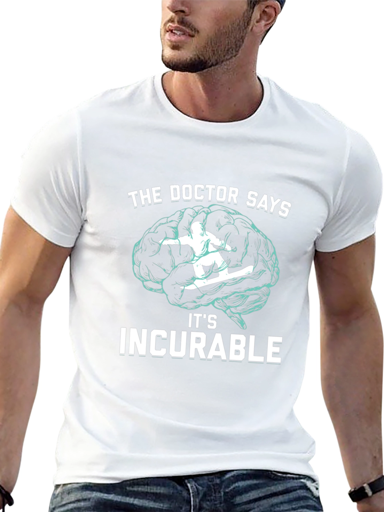 Incurable Snowboarding Brain T-Shirt