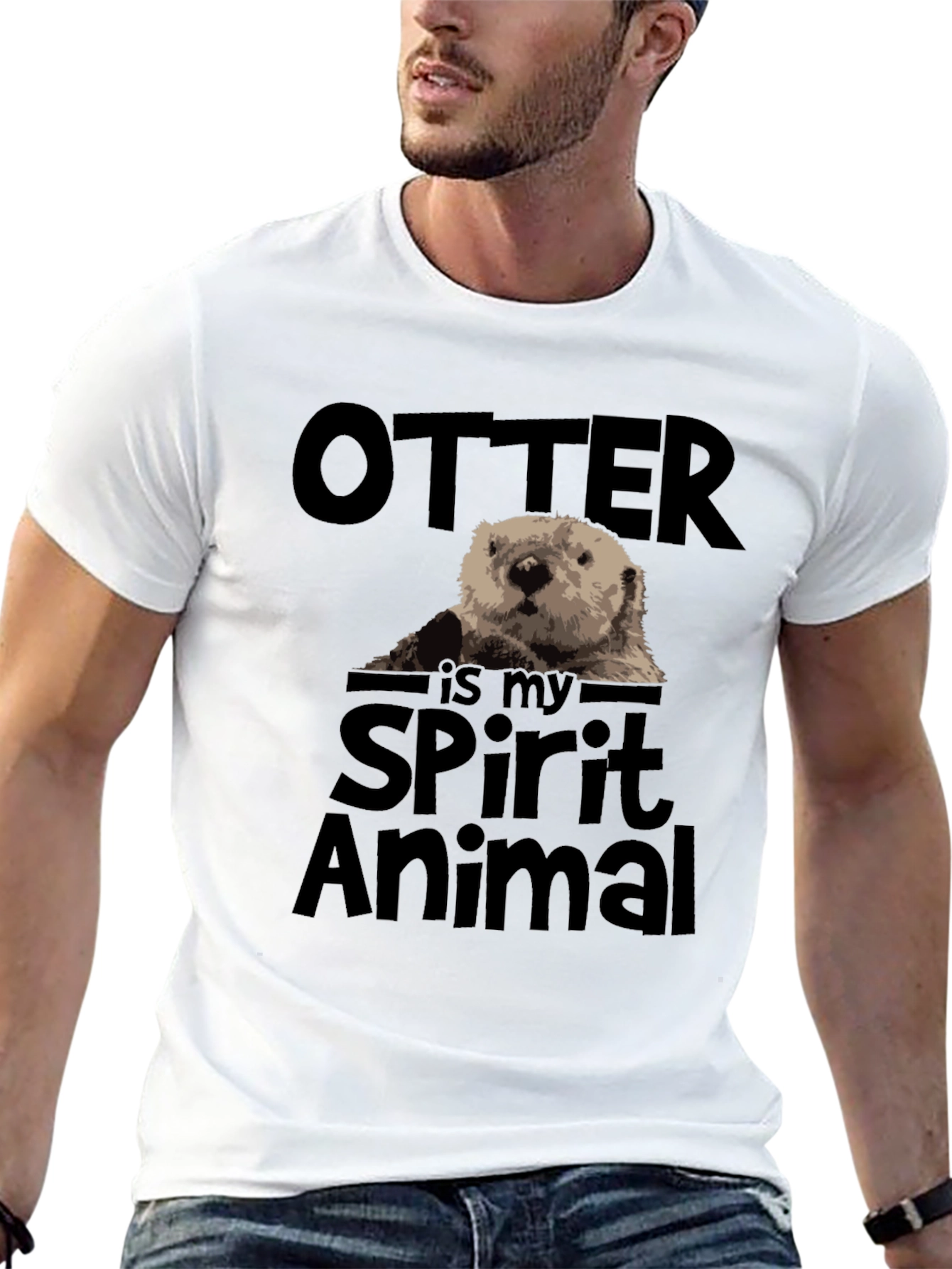 Otter Spirit Animal Graphic T-Shirt