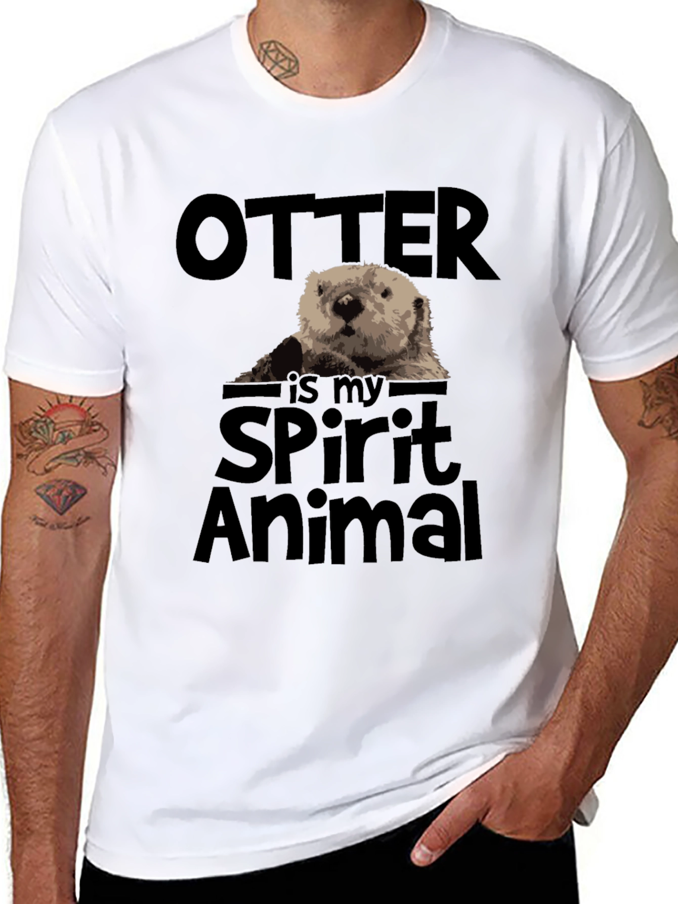 Otter Spirit Animal Graphic T-Shirt