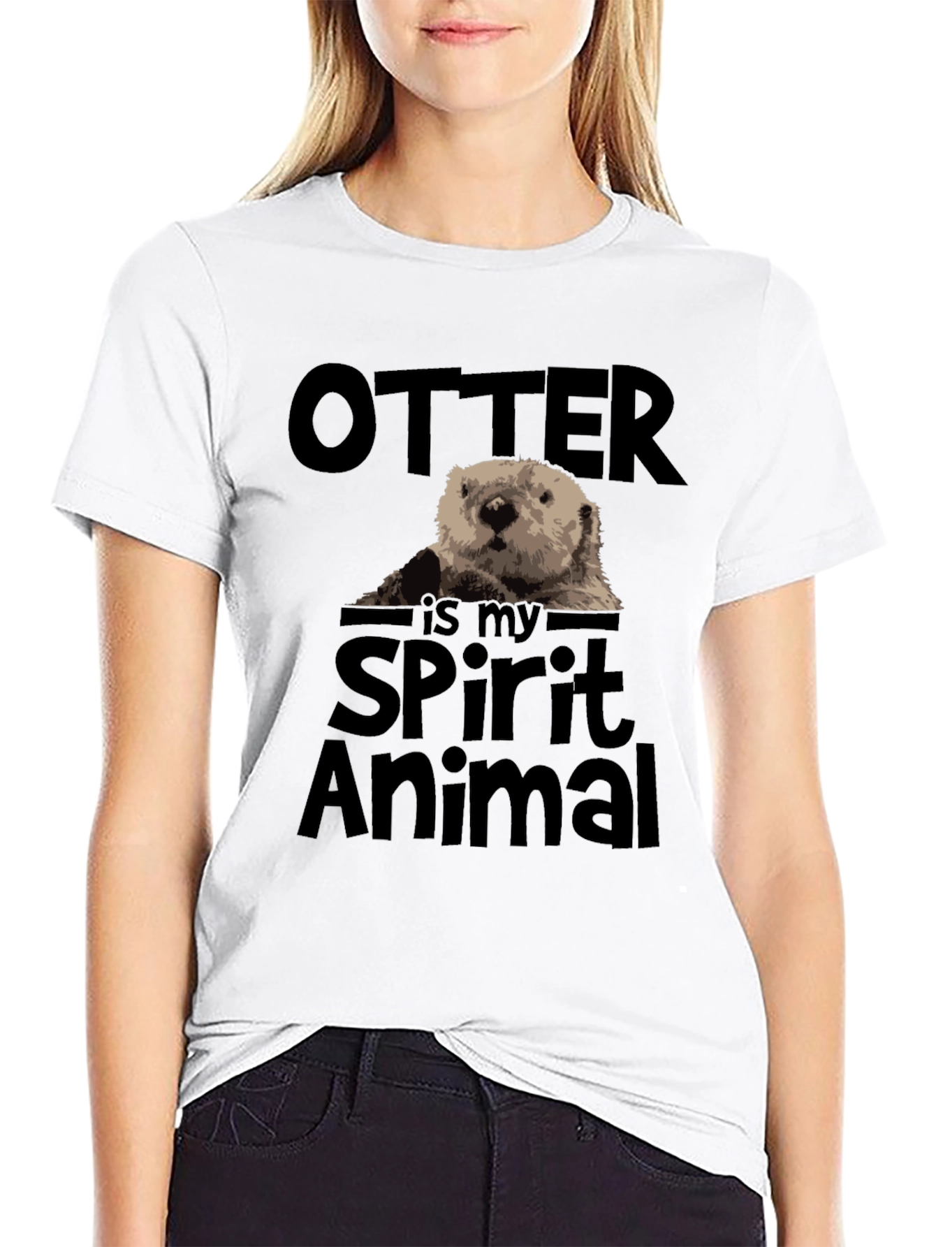 Otter Spirit Animal Graphic T-Shirt