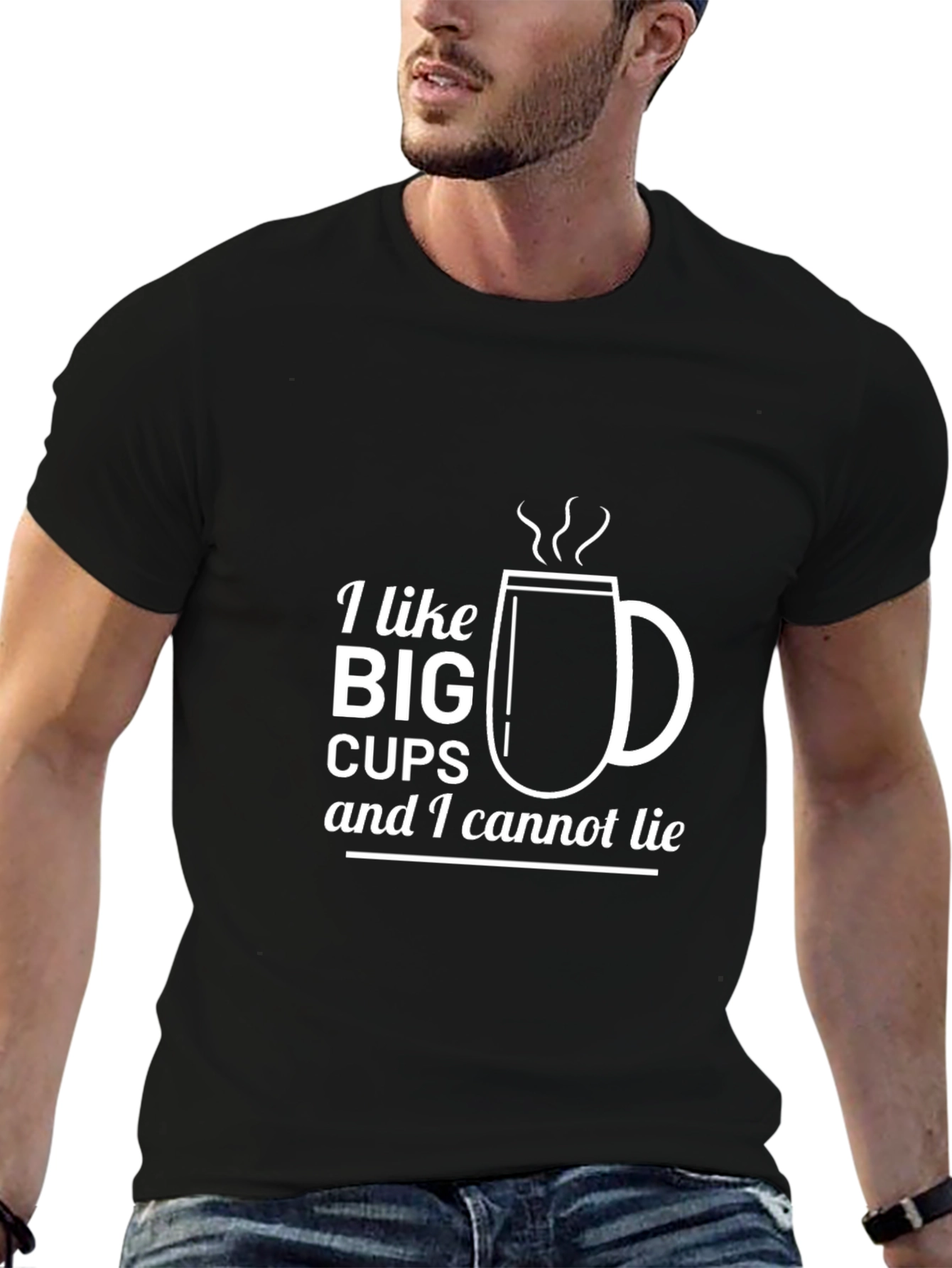 I Like Big Cups T-Shirt Funny Coffee Lover Tee