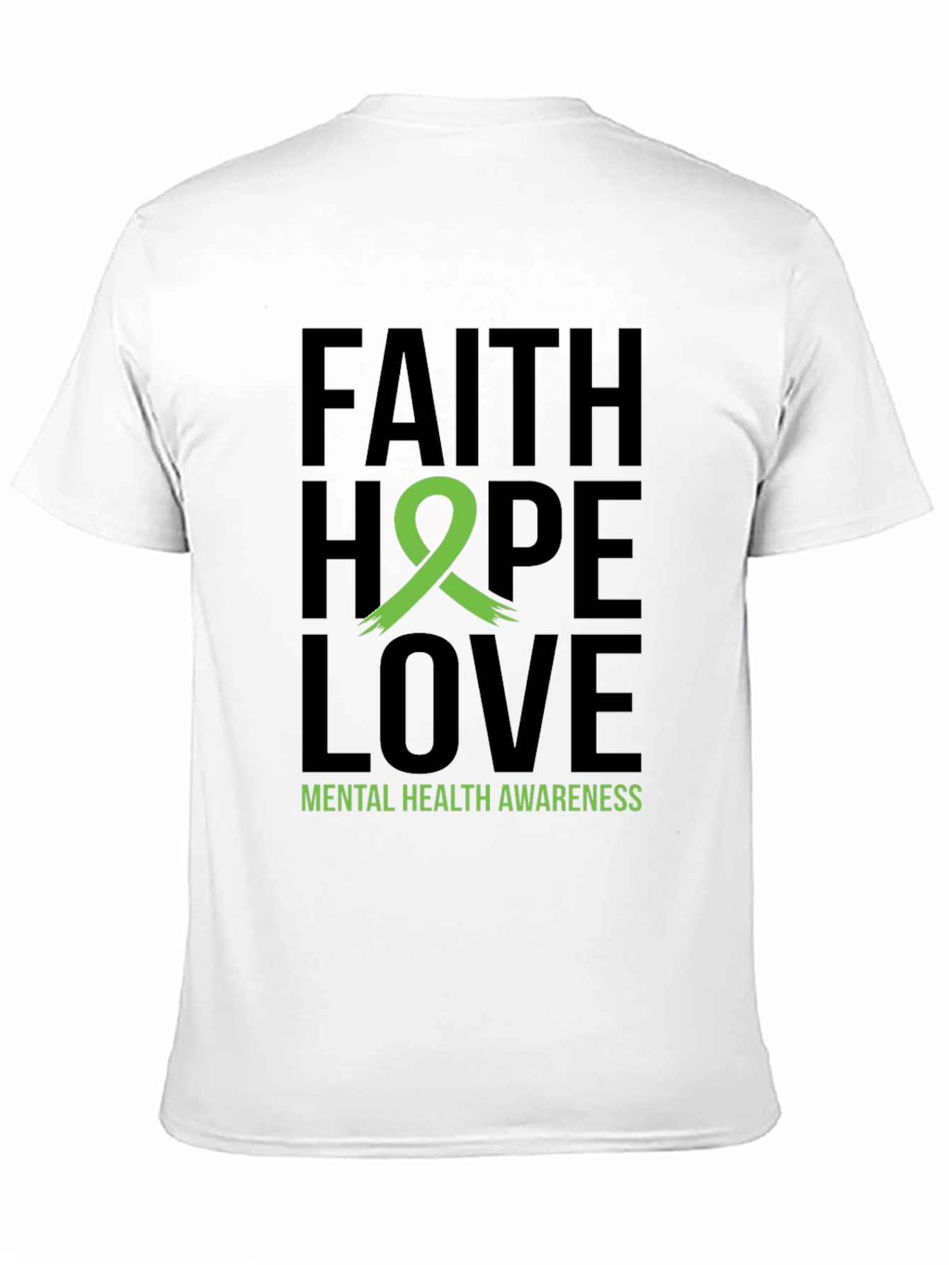 Faith Hope Love Mental Health Awareness T-Shirt