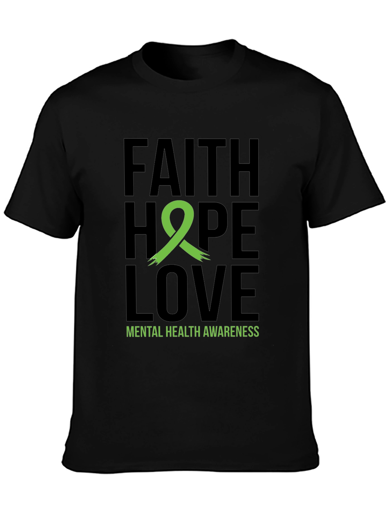 Faith Hope Love Mental Health Awareness T-Shirt