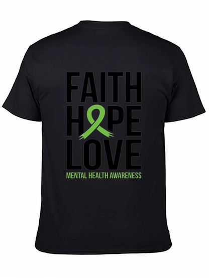 Faith Hope Love Mental Health Awareness T-Shirt