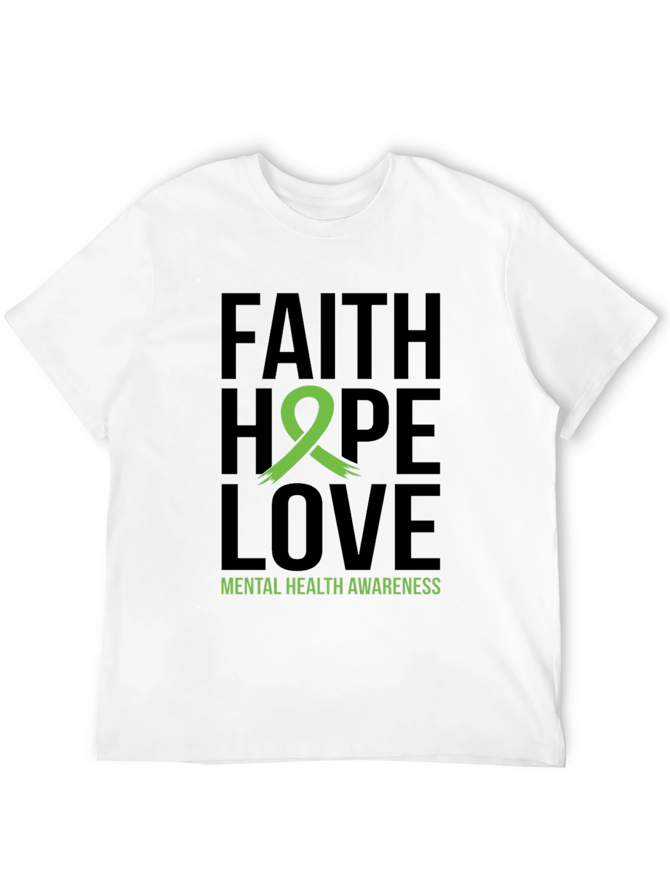 Faith Hope Love Mental Health Awareness T-Shirt