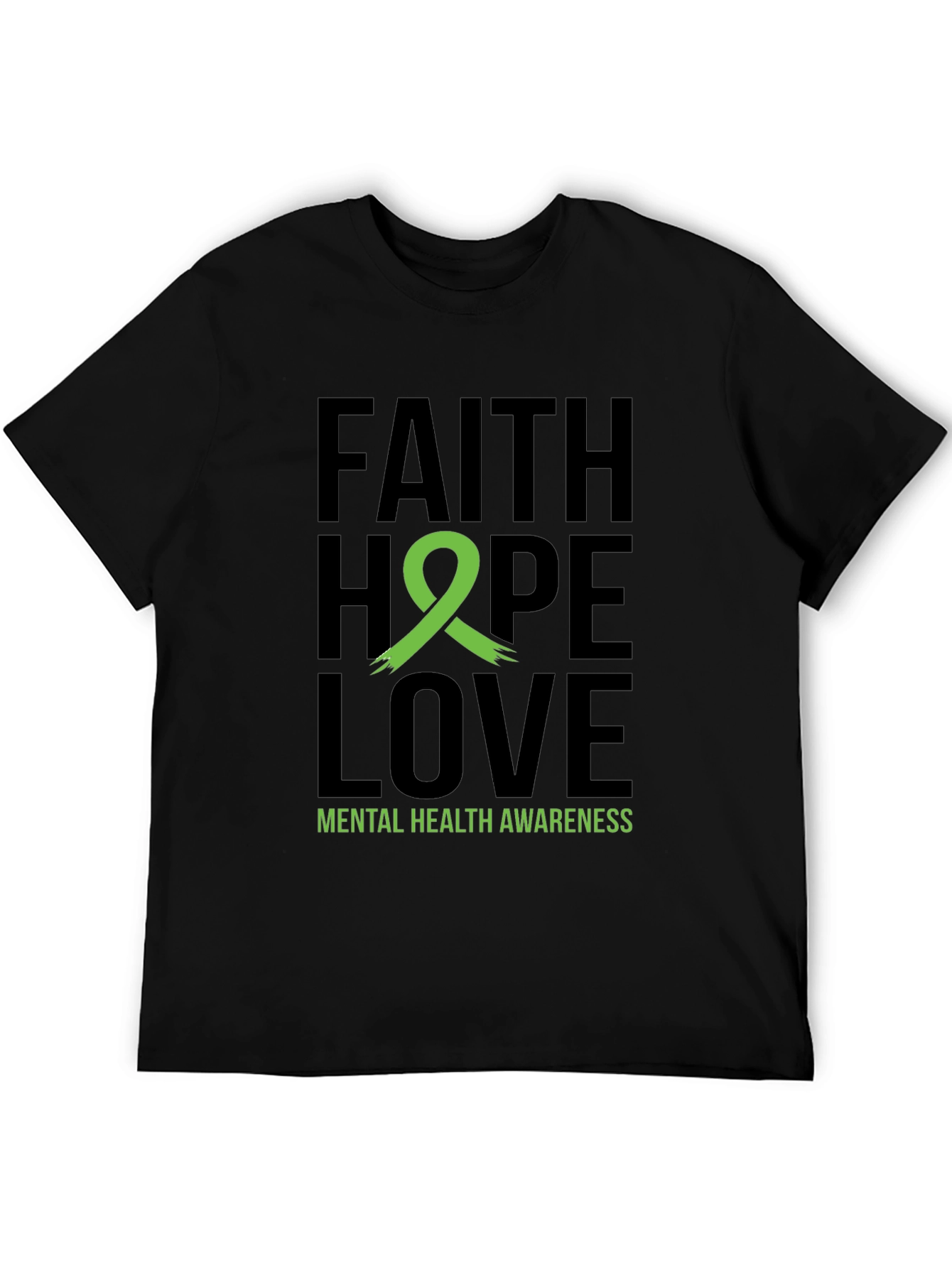 Faith Hope Love Mental Health Awareness T-Shirt