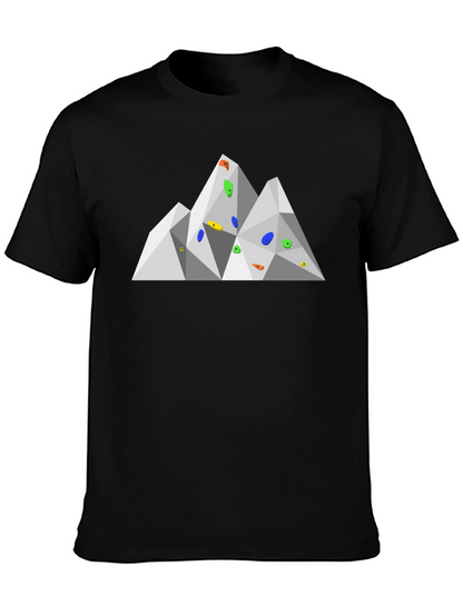Climbing Wall Graphic Tee - Geometric Design