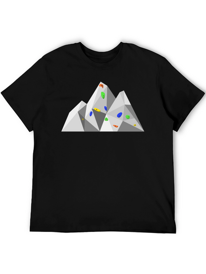 Climbing Wall Graphic Tee - Geometric Design