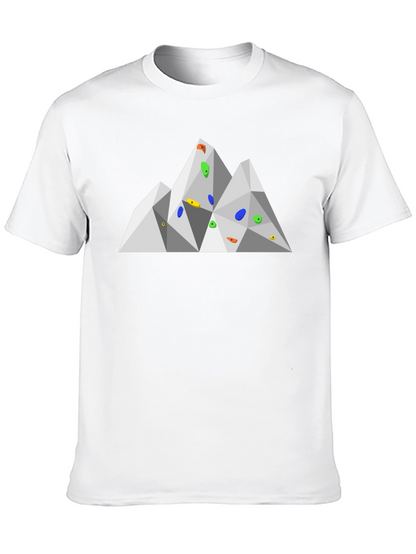 Climbing Wall Graphic Tee - Geometric Design