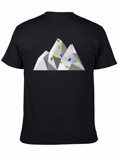 Climbing Wall Graphic Tee - Geometric Design