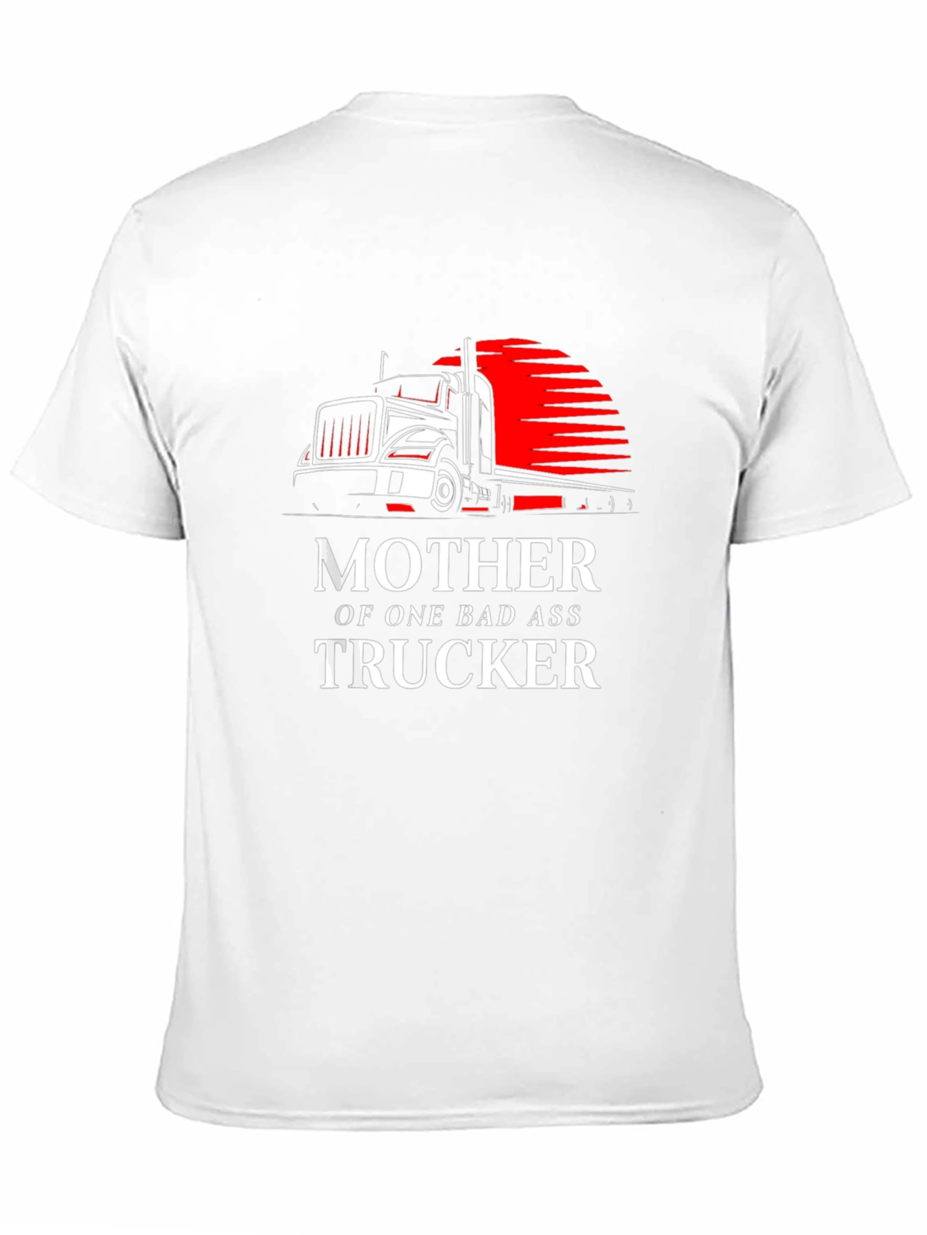 Mother of a Badass Trucker Graphic Tee - Black