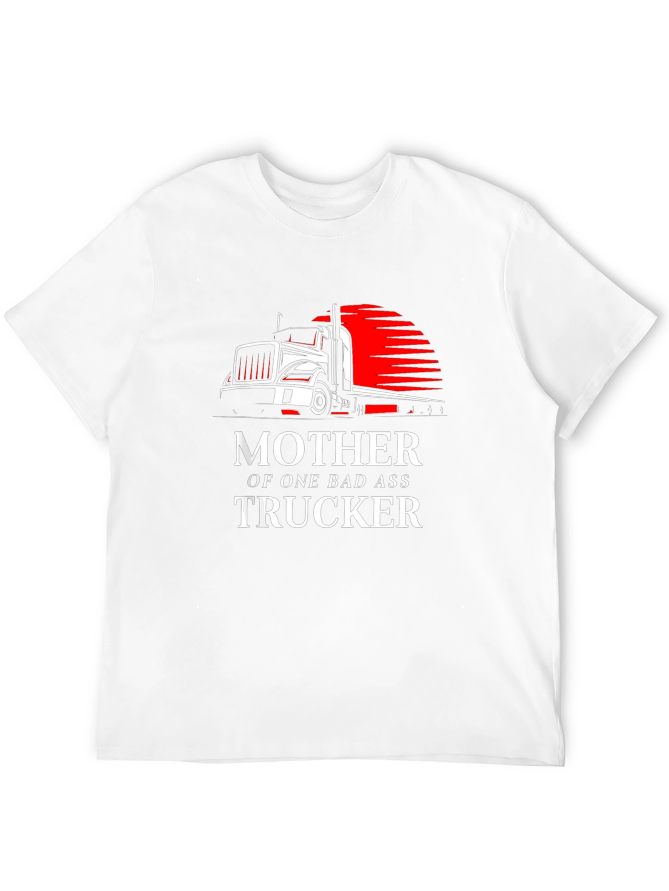 Mother of a Badass Trucker Graphic Tee - Black
