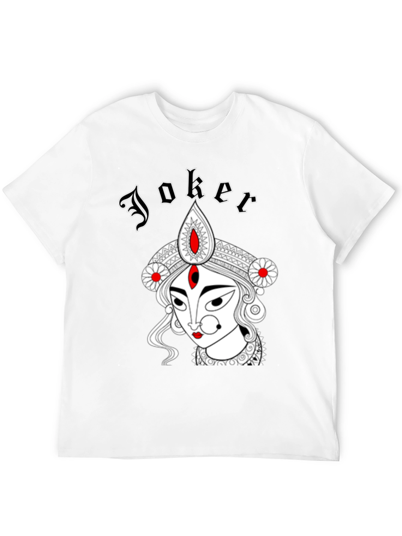 Joker Durga Graphic Print Black T-Shirt