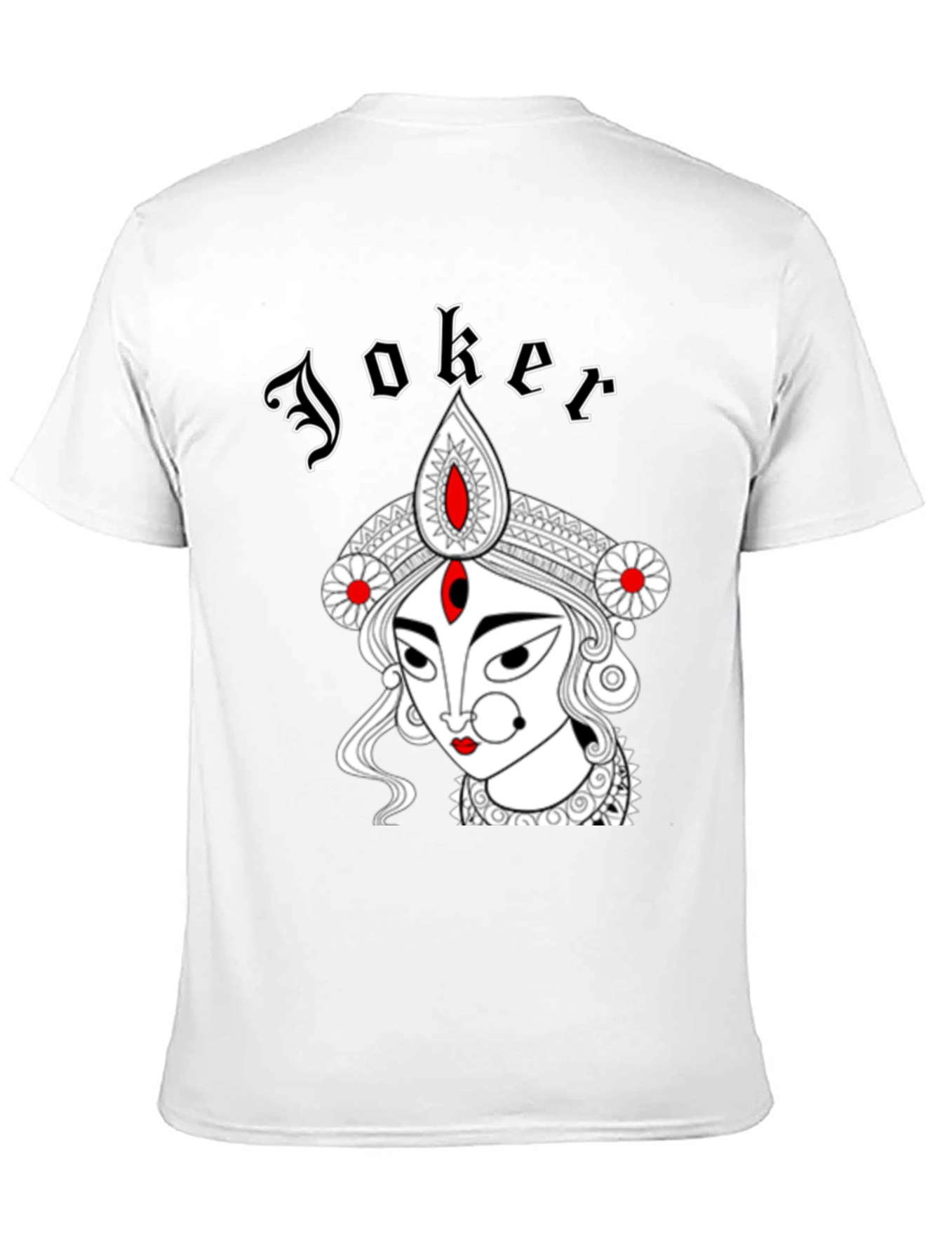 Joker Durga Graphic Print Black T-Shirt