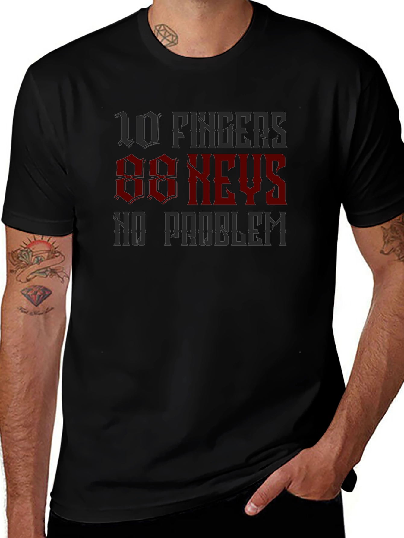 10 Fingers 88 Keys T-Shirt