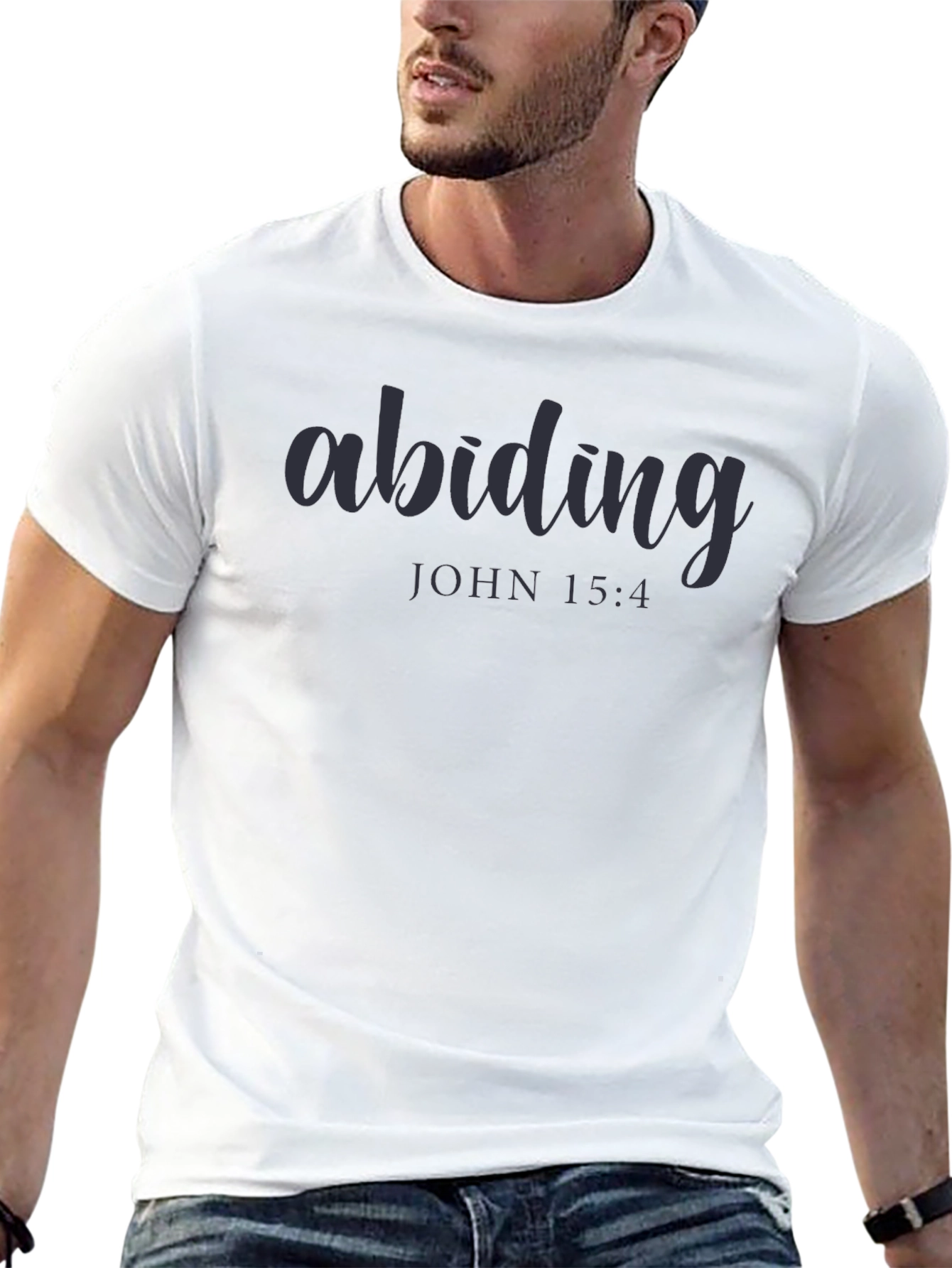 Abiding John 15:4 Graphic T-Shirt - Christian Apparel