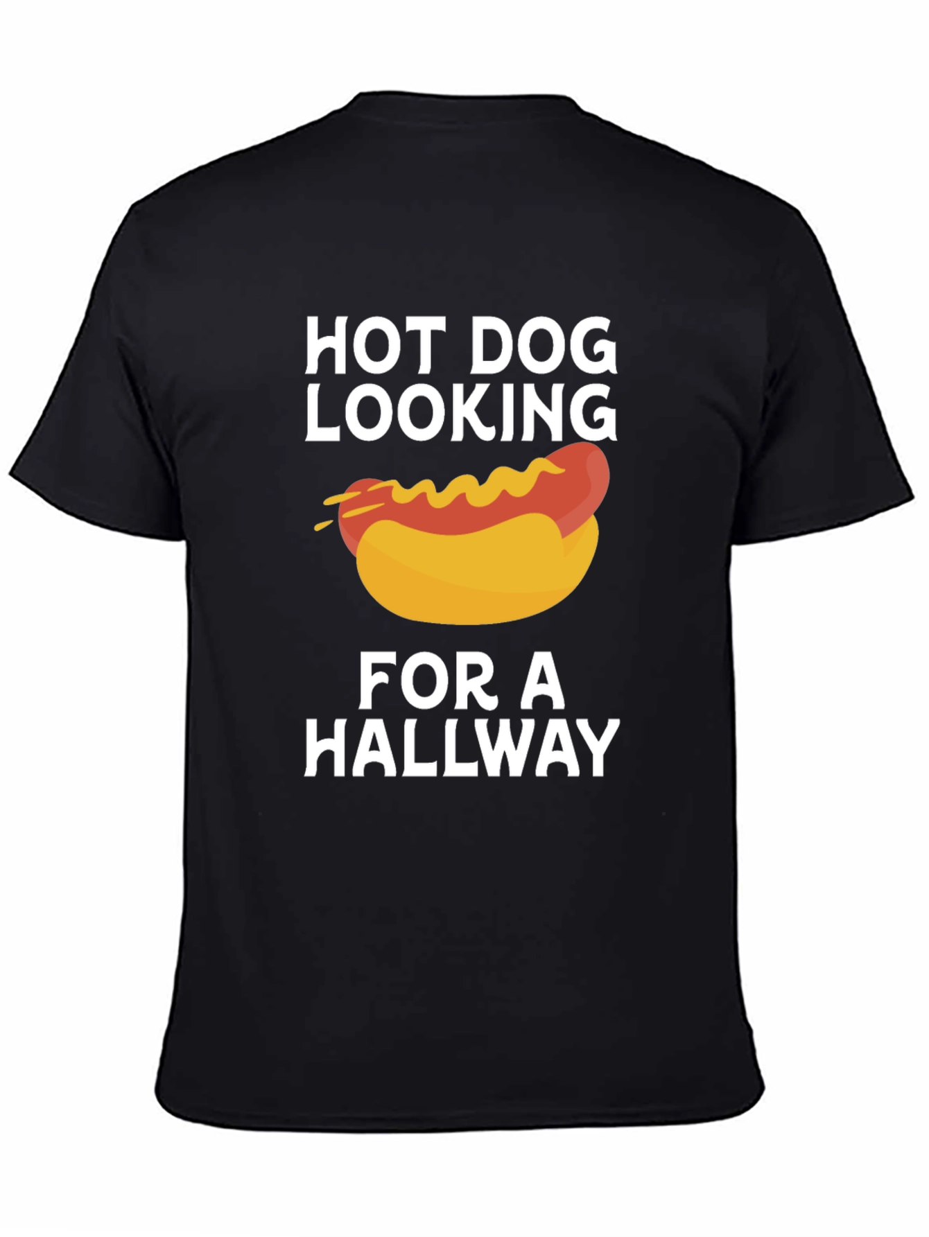 Hot Dog Looking For A Hallway Funny T-Shirt