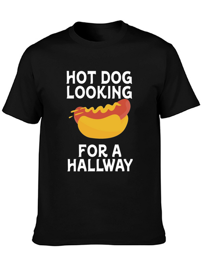 Hot Dog Looking For A Hallway Funny T-Shirt