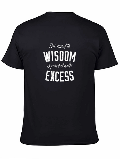 Wisdom Excess Graphic Tee - Black Cotton Blend