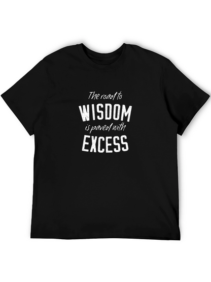 Wisdom Excess Graphic Tee - Black Cotton Blend