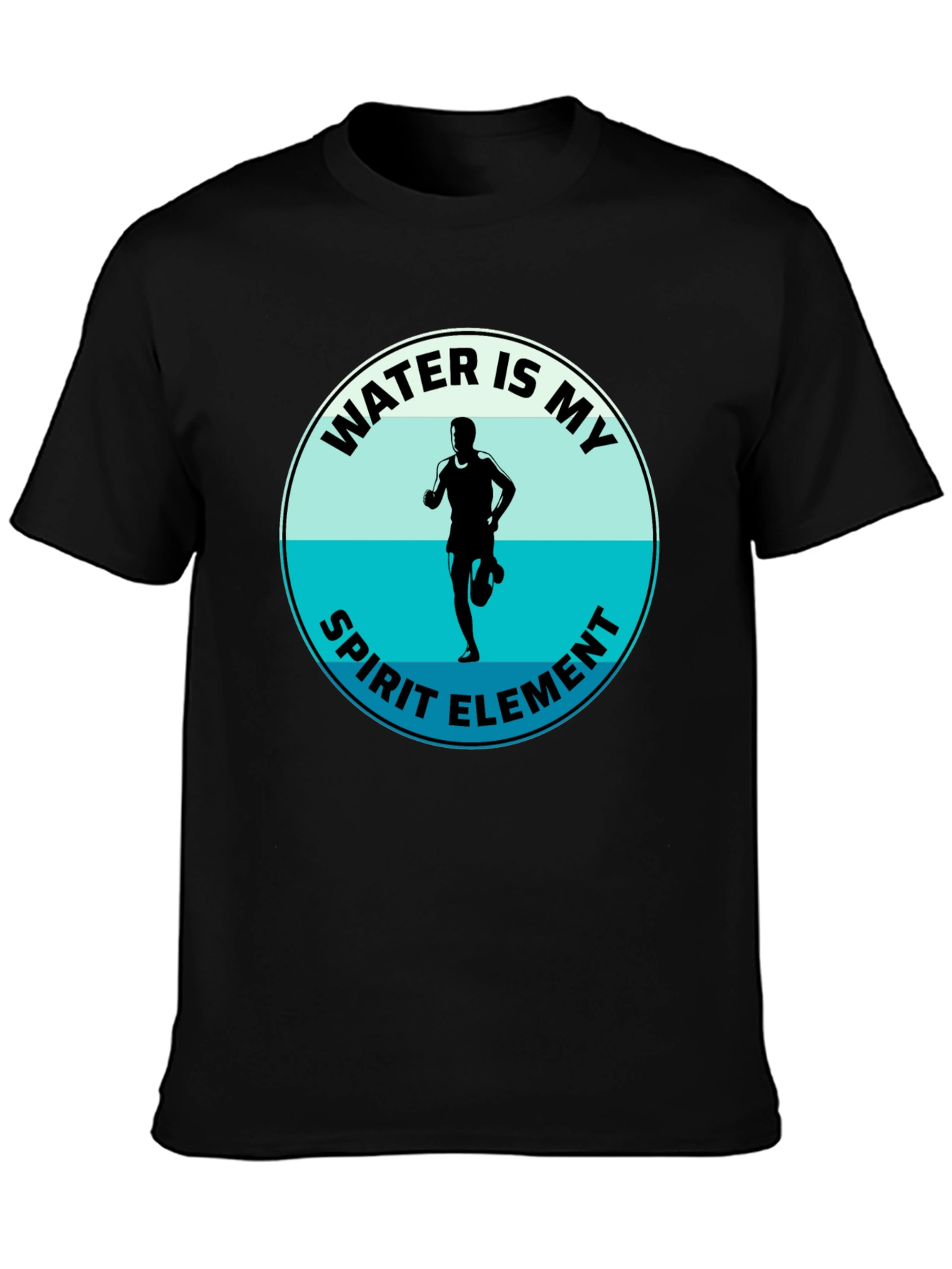 Water Is My Spirit Element T-Shirt - Runners Tee
