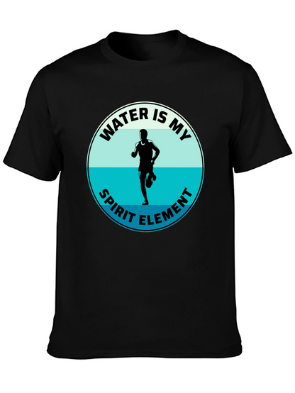Water Is My Spirit Element T-Shirt - Runners Tee