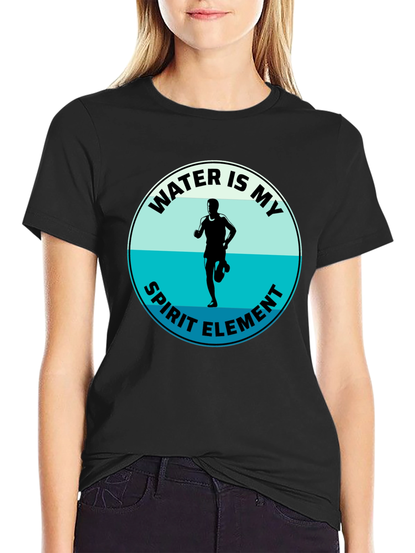 Water Is My Spirit Element T-Shirt - Runners Tee