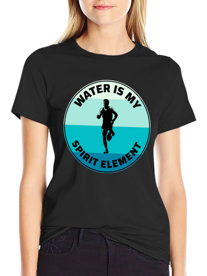 Water Is My Spirit Element T-Shirt - Runners Tee
