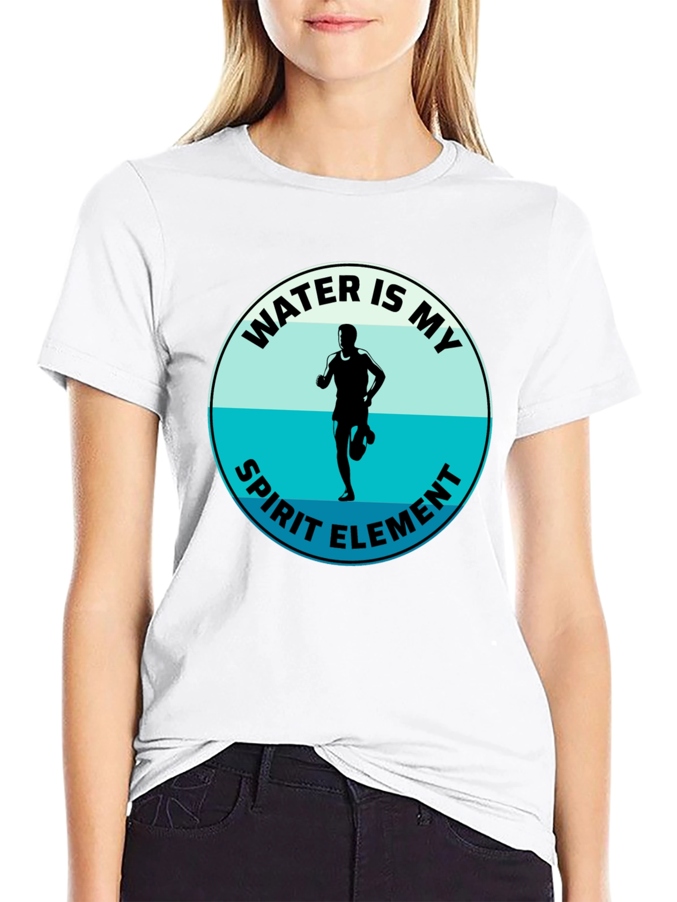 Water Is My Spirit Element T-Shirt - Runners Tee