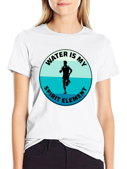 Water Is My Spirit Element T-Shirt - Runners Tee